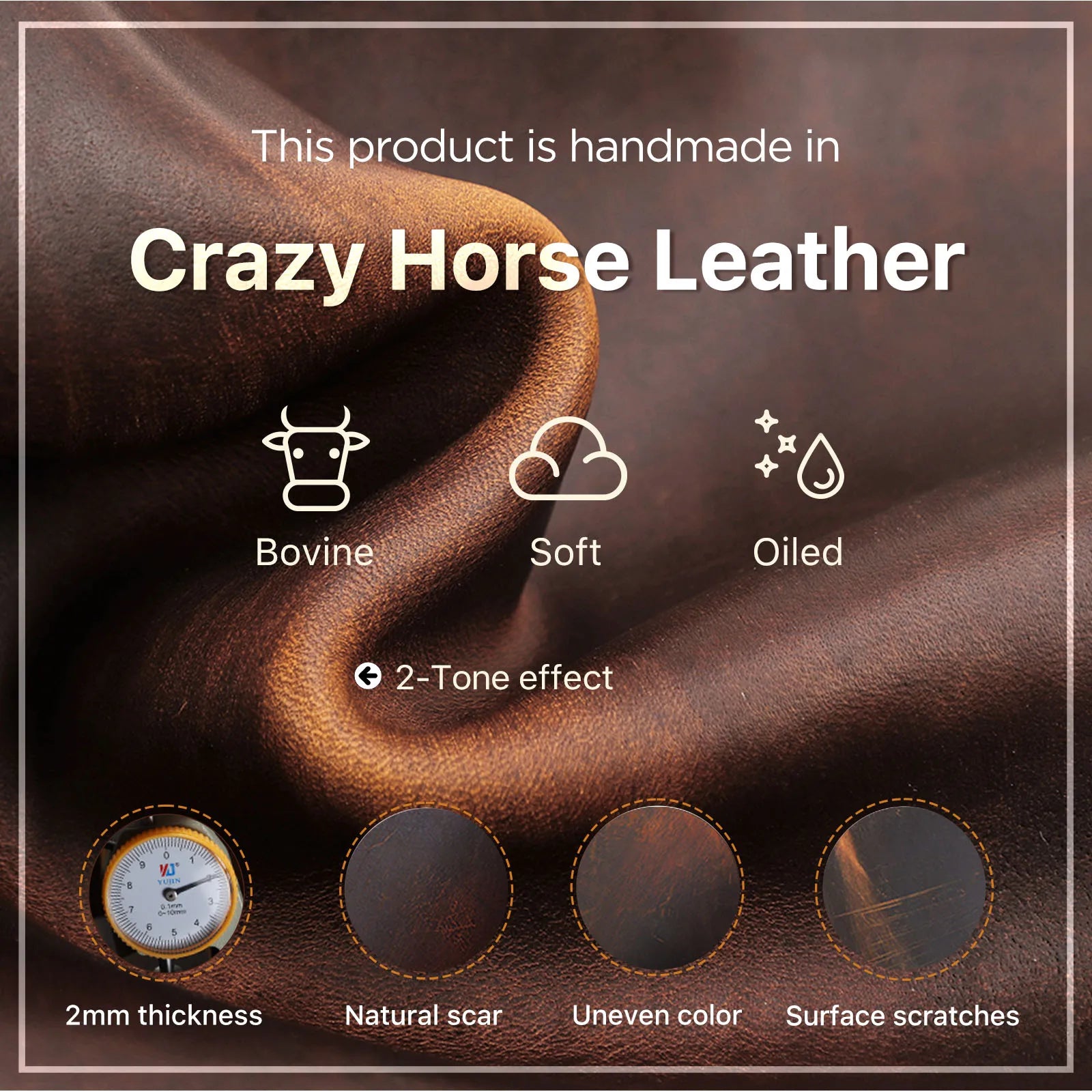 Leather Electronics Organizer Bag